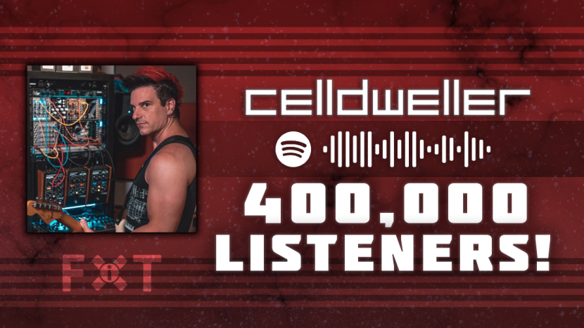Celldweller Reaches 400,000 Monthly Listeners on Spotify!